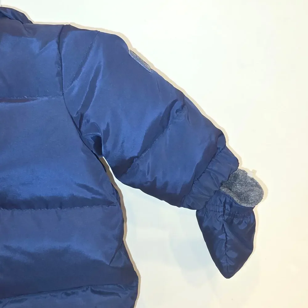 NWOT Baby Gap navy zip up winter snow‎ suite sz 0-6 mo